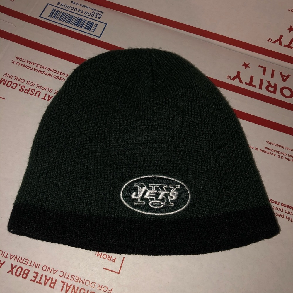 New York Jets youth skull cap green black